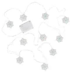 Hallmark Snowflake 10-Light Christmas String Lights, 10' -Hallmark Store Snowflakes Keepsake Christmas Light String 1QSB6297 06