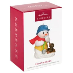 Hallmark Snow Buddies 2023 Ornament -Hallmark Store Snowman and Gopher Keepsake Ornament 1799QXR8037 04