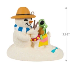 Hallmark Sandal The Snowman Ornament -Hallmark Store Snowman on Beach Keepsake Ornament 1799QXR8097 03