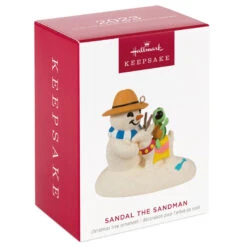 Hallmark Sandal The Snowman Ornament -Hallmark Store Snowman on Beach Keepsake Ornament 1799QXR8097 04