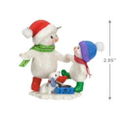 Hallmark Making Memories Dancing To The Beat Ornament -Hallmark Store Snowmen Dancing Keepsake Ornament 1799QXR8059 03