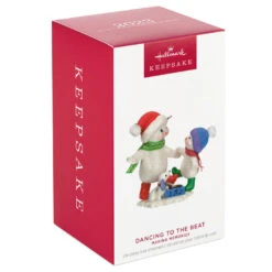 Hallmark Making Memories Dancing To The Beat Ornament -Hallmark Store Snowmen Dancing Keepsake Ornament 1799QXR8059 04