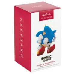 Hallmark Sonic The Hedgehog Sonic's Spin Attack Ornament -Hallmark Store Sonic the Hedgehog Keepsake Ornament 1899QXI6329 04