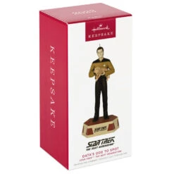 Hallmark Star Trek™: The Next Generation Data's Ode To Spot Ornament With Sound -Hallmark Store Star Trek Data With Cat Keepsake Ornament 2299QXI7029 04