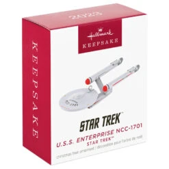 Hallmark Mini Star Trek™ U.S.S. Enterprise NCC-1701 Ornament, 0.035" -Hallmark Store Star Trek USS Enterprise Keepsake Ornament 1099QXM9327 04