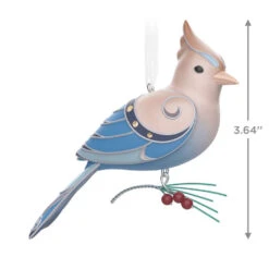 Hallmark The Beauty Of The Birds Leucistic Steller's Jay Ornament -Hallmark Store Stellers Jay Blue Bird Keepsake Ornament 1799QXE3307 03