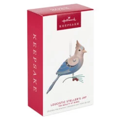 Hallmark The Beauty Of The Birds Leucistic Steller's Jay Ornament -Hallmark Store Stellers Jay Blue Bird Keepsake Ornament 1799QXE3307 04