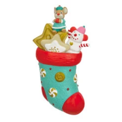 Hallmark Store -Hallmark Store Stocking With Mouse and Star Cookie Keepsake Ornament 1999QXC5619 02