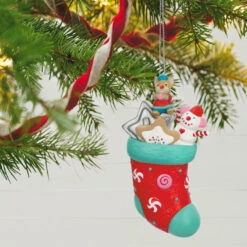 Hallmark Stocking Stuffers Surprise Mystery 2023 Exclusive Ornament 12 Hallmark Stocking Stuffers Surprise Mystery 2023 Exclusive Ornament -Hallmark Store Stocking With Mouse and Star Cookie Keepsake Ornament 1999QXC5619 03