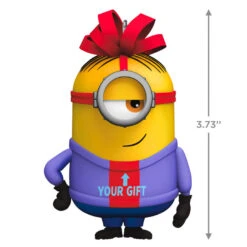 Hallmark Minions The Gift Of Stuart Musical Ornament -Hallmark Store Stuart in Ugly Christmas Sweater Keepsake Ornament 1899QXI7397 03