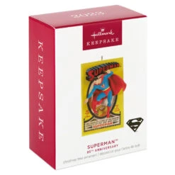 Hallmark DC™ 85th Anniversary Superman™ Ornament -Hallmark Store Superman Comic Book Keepsake Ornament 1999QXI6109 04