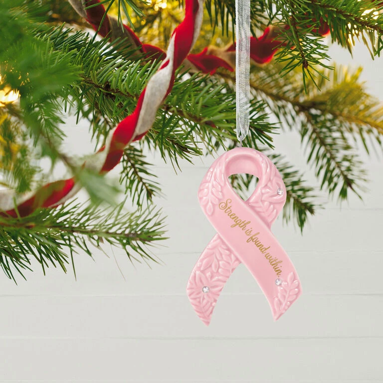 Hallmark Strength Within Pink Ribbon Porcelain Ornament Benefiting Susan G. Komen® 4 Hallmark Strength Within Pink Ribbon Porcelain Ornament Benefiting Susan G. Komen® - Image 2