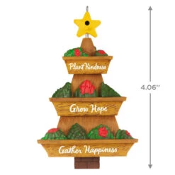 Hallmark Season's Gardenings Ornament 10 Hallmark Season's Gardenings Ornament -Hallmark Store TreeShaped Gardening Planter Keepsake Ornament 1899QGO2947 03