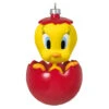 Hallmark Looney Tunes™ Tweety™ Chwistmas Surprise Ornament -Hallmark Store Tweety Bird in Red Ball Keepsake Ornament 1899QXI6047 01