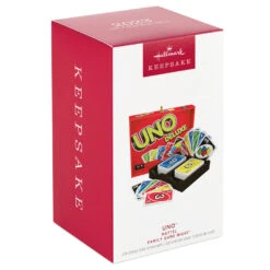 Hallmark Mattel UNO™ Family Game Night® Ornament -Hallmark Store UNO Game Keepsake Ornament 1899QXR8249 04