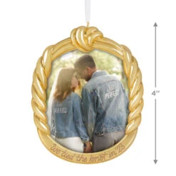 Hallmark We Tied The Knot! 2023 Metal Photo Frame Ornament 10 Hallmark We Tied The Knot! 2023 Metal Photo Frame Ornament -Hallmark Store We Tied the Knot Picture Frame Keepsake Ornament 1999QHX3059 03