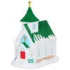 Hallmark Candlelight Service Ornament -Hallmark Store White Church With Green Steeple Keepsake Ornament 2199QGO2767 01