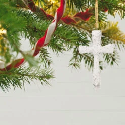 Hallmark Never Failing Love Porcelain Ornament 9 Hallmark Never Failing Love Porcelain Ornament -Hallmark Store White Porcelain Cross Keepsake Ornament 1799QHX3047 02
