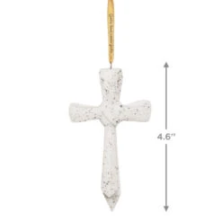 Hallmark Never Failing Love Porcelain Ornament 10 Hallmark Never Failing Love Porcelain Ornament -Hallmark Store White Porcelain Cross Keepsake Ornament 1799QHX3047 03
