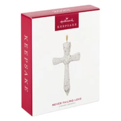 Hallmark Never Failing Love Porcelain Ornament 11 Hallmark Never Failing Love Porcelain Ornament -Hallmark Store White Porcelain Cross Keepsake Ornament 1799QHX3047 04