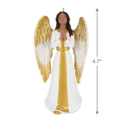 Hallmark Angel Of Adoration Ornament -Hallmark Store White and Gold Angel Keepsake Ornament 1999QSM7857 03