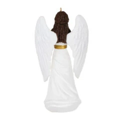 Hallmark Angel Of Adoration Ornament -Hallmark Store White and Gold Angel Keepsake Ornament 1999QSM7857 06