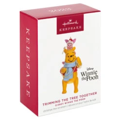 Hallmark Disney Winnie The Pooh Trimming The Tree Together Ornament -Hallmark Store Winnie the Pooh and Piglet Keepsake Ornament 1899QXD6549 04