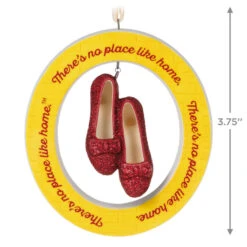 Hallmark The Wizard Of Oz™ There's No Place Like Home™ Porcelain Ornament -Hallmark Store Yellow Brick Road Ruby Slippers Keepsake Ornament 2999QXI6297 03